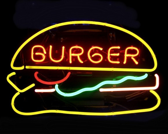 Burger neon pro hamburger restaurant CHR
