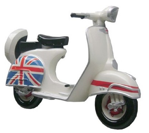 scooter Union jack drapeau Anglais vente et location décor