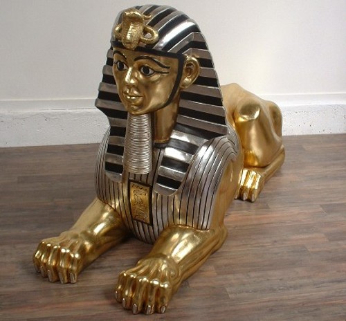 Statue Sphinx égyptien En Résine - Décoration Maison Et Bureau - 7,5x4x6 Cm