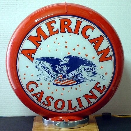 american gasoline gas pump globe made in usa