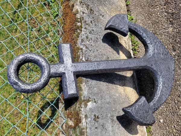 superbe ancre de bateau hauteur 1 mètre