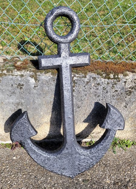 ancre rouillée grande taille pour décoration murale