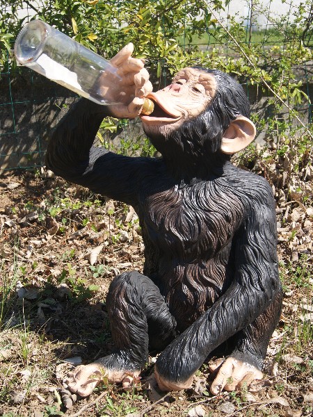 Décoration de Noël Glasfigur Tierfigur glastier Singe Chimpanzé