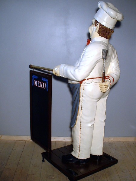 stop trottoir humoristique statue cuisto
