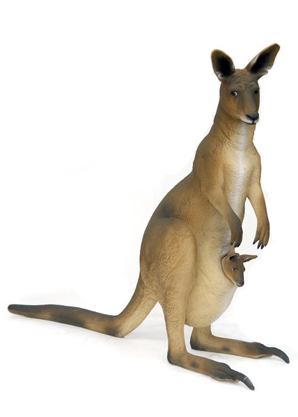 thème Australien kangourou et son petit