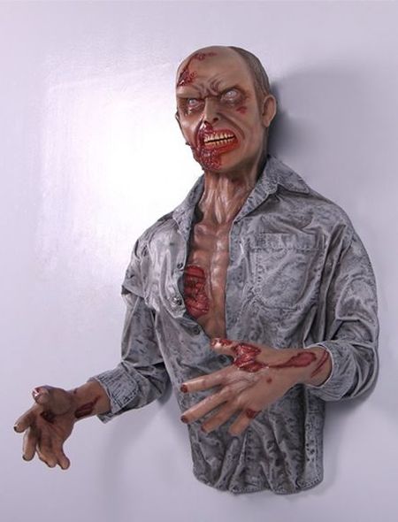 statue murale style the walking dead decor halloween