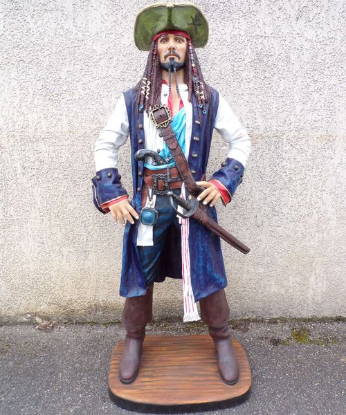 Grand drapeau de Pirate pour Baot, figurines de loup de mer