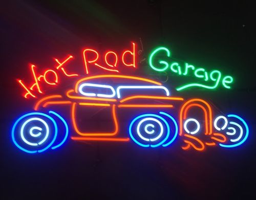 néon pro American garage hot rod custom