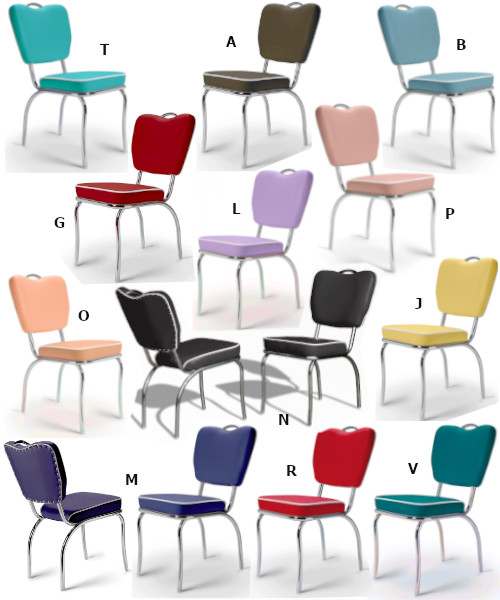 chaise cuisine US années 50