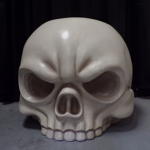 fauteuil crane décor style Harley Davidson Skull