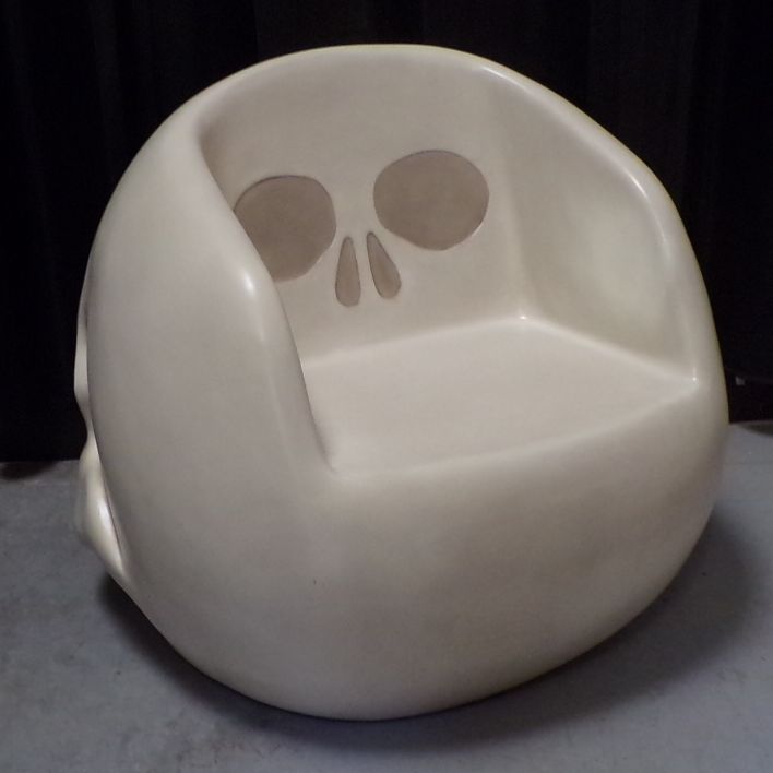 fauteuil Salon de tatouage - thème biker - Harley - métal