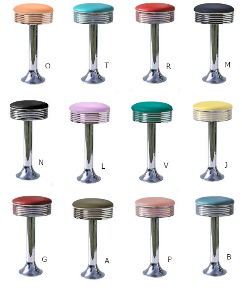 Aménagement bar restaurant Tabouret American Diner