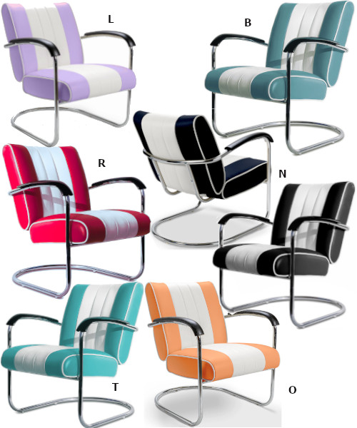 Aménagement décors sièges fauteuil style 1960
