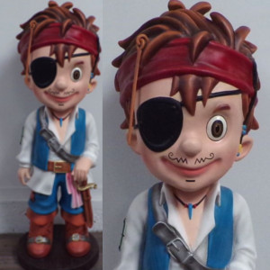 petite fille pirate : Statues PIRATES