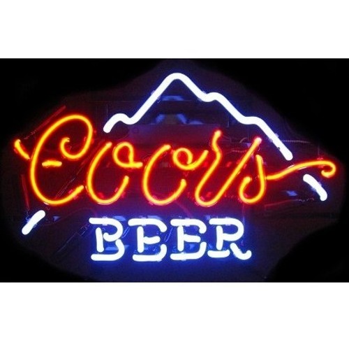 Coors American beer néon pro