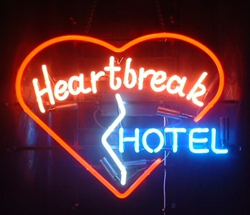 Elvis song Heartbreak hotel néon pro