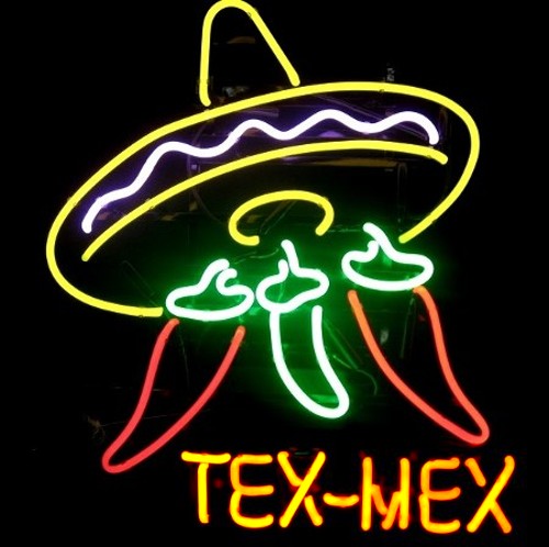Mexique neon pro Texas restaurant